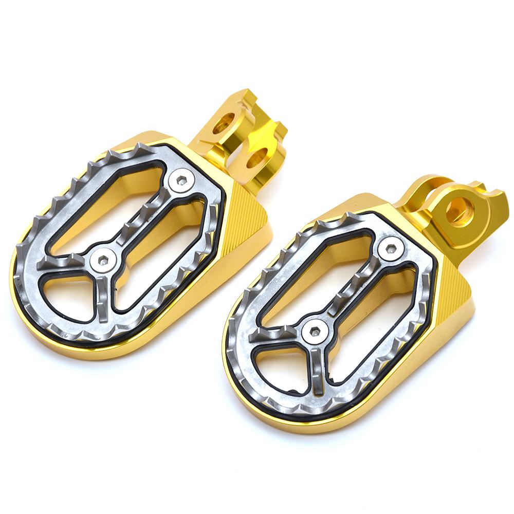 

Motocross Wide Shark Teeth Footrest Foot Pegs Steps For Suzuki RMZ 250/450 RM-Z250 2010-2023 RM-Z450 2008-2023 RMX450Z 2010-2019 золотой