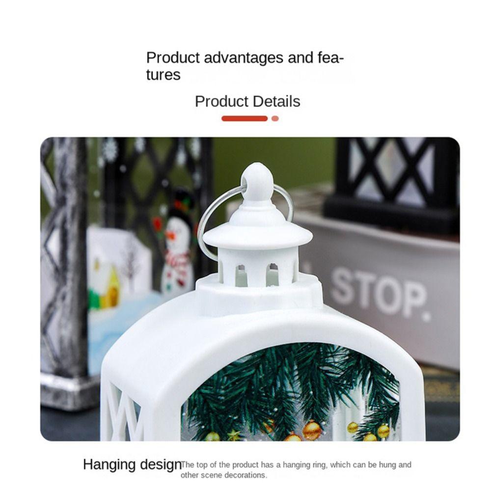 Christmas Tree Christmas Wind Lamp Santa Electronic Candle Lantern New Year