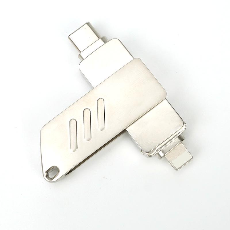 Многофункциональная поворотная USB-флешка Apple: Высокоскоростной, Большой емкости (64 ГБ/32 ГБ) - Идеальный корпоративный подарок 4GB