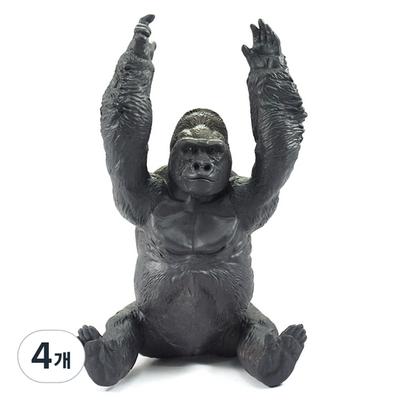 Bandi Weiche Tierfiguren Gorilla, 4 Stück, beliebte Spielzeuge in Korea