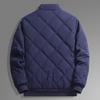 Men's Winter Lightweight Bomber Quilted Jackets Casual Windbreakers Thicken Full Zip Up Windproof Work Coats for Men Warm Fleece Lined Parka Jacket
