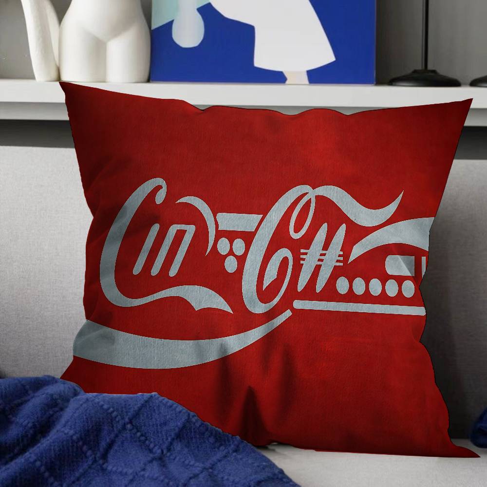 

C-COCA-COLAS Наволочка для подушки Наволочка Оббивка Диван Декоративна подушка Домашній декор Наволочка 12x12Inch