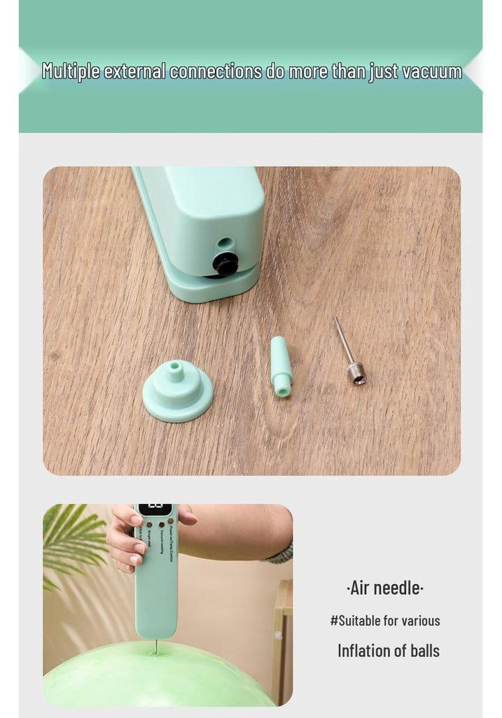 Rechargeable Mini Wireless Vacuum Sealer for Food Storage
