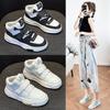 Internet Celebrity Little White Shoes New Autumn Versatile Casual High-top Shoes Spring and Autumn Thick-soled Korean Version of Sports Women's Shoes