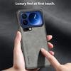 Frosted PU-Leather Funda for Xiaomi 17 Pro Max 17Pro Case Matte Anti-Shock Hard Plastic Skin Shockproof Back Cover