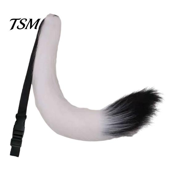 Super Soft Faux Fur Tail Japanese Style Fox Adjustable Belt Artificial Cat Furry Cosplay Costume Props Fluffy