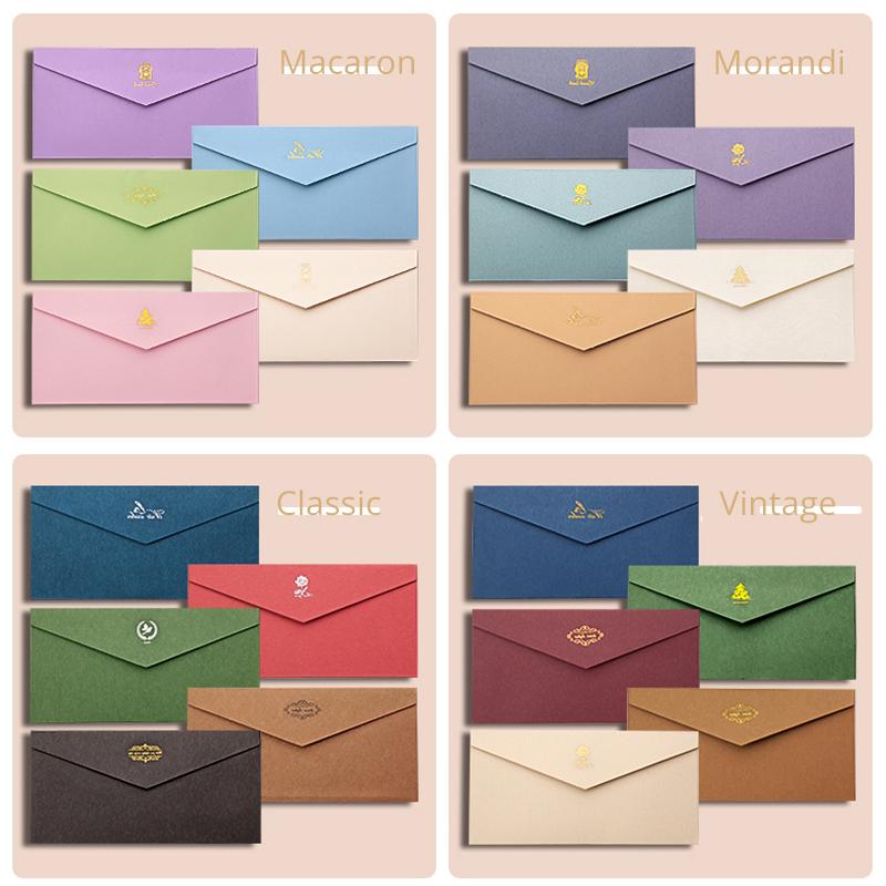 5 stücke Vintage Geschenkpapier Umschlag Schreiben Briefpapier mit Versiegelung Aufkleber für Postkarte Grußkarte Hochzeitseinladung