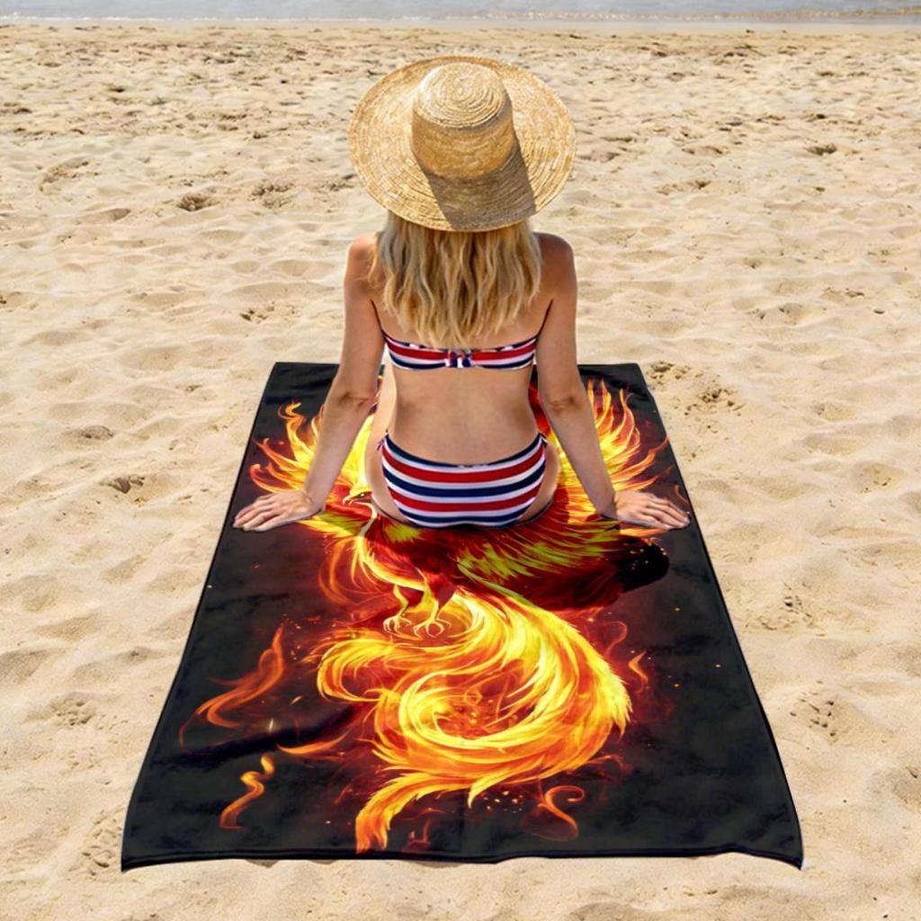 Plush Absorbent Lightweight Soft Luxury Oversized Beach Towel | Microfiber Polyester, Strong Wrapping Properties, Suitable For B