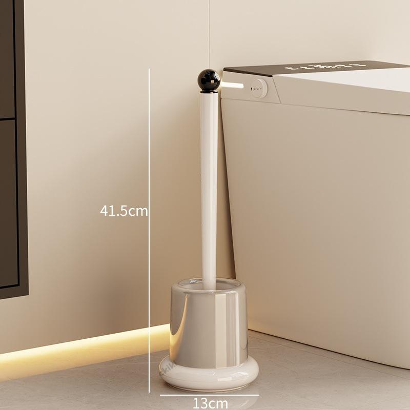 Minimalist Toilet Brush Set Modern Sleek Bathroom Cleaning Tools with Holder Home Bathroom Clean Organizer Bathroom Accessories
