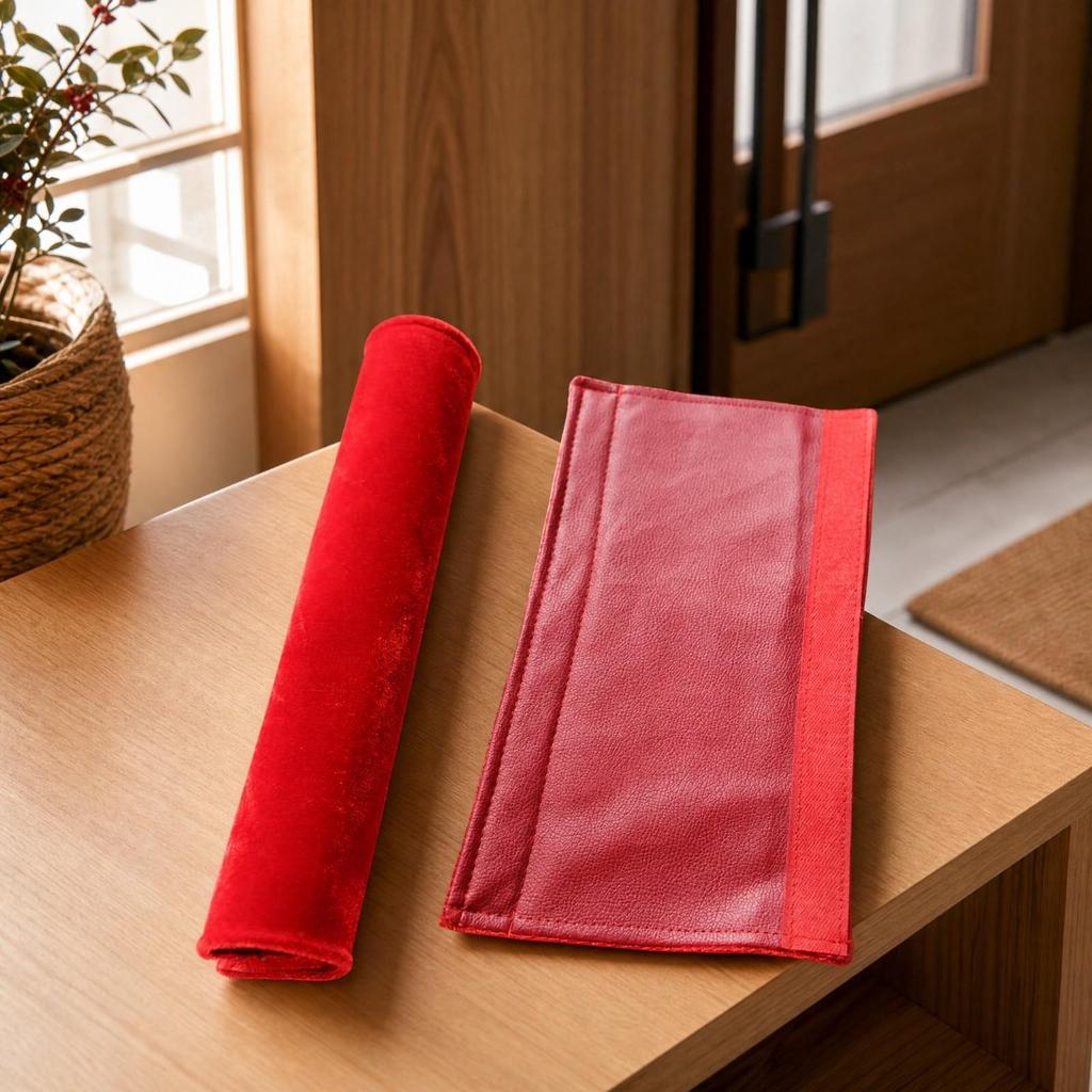 Door Grip Cover with Anti-Slip Finish Soft Fleece Pull Protector Thick