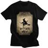 T-shirt personnalisé de sorcière d'Halloween pour hommes 100% Coton T-shirt Mode Tee Sorcière Gothique Sorcellerie Occulte T-shirts Vêtements Cadeau