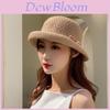 Summer Breathable Woven Sun Hat With Curved Brim For Moms And Outdoors