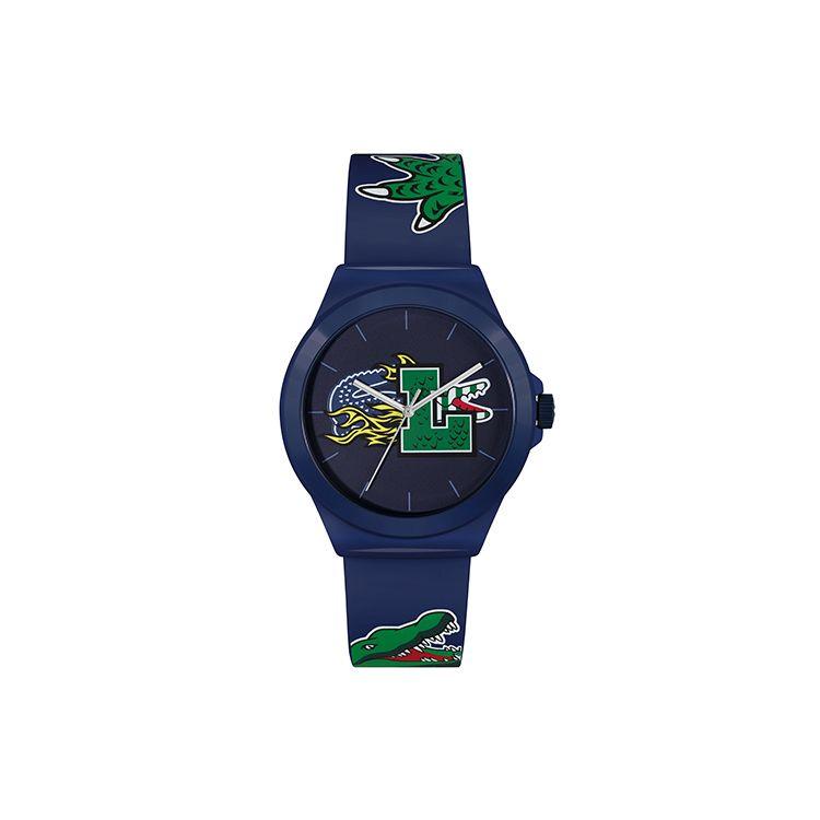Lacoste Neocroc Series Watch Quartz Movement Silicone Strap 42mm Blue Dial Men watches 2011231 2011231