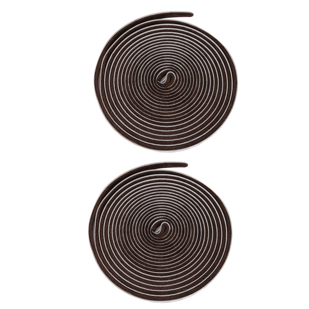 2Pcs 9x5mm Household Dust‑Proof Windproof Door Window Car Self‑Adhesive Sealing Strip