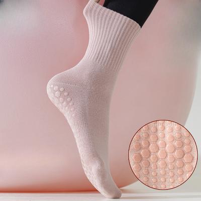 Calzini da Donna in Cotone Antiscivolo con Silicone per Interni, Fitness, Pilates, Yoga