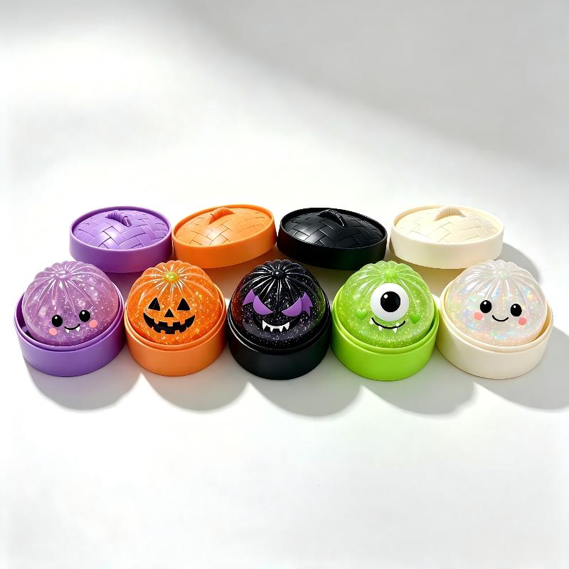 New Halloween Styles Ghost Bat Pumpkin Bun Toy Soft Slow Resilience Squeeze Toy Fidget With Steamer Party Favors Gifts