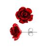 Ohrringe - LOVA LOLA VAN DER KEEN - Rosa Rot - Massives 925er Silber - Steckerverschluss - Damen