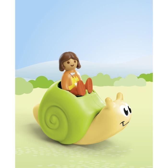 PLAYMOBIL Junior 71699 Enfant Avec Escargot À Bascule, Dès 12 Mois