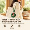Lightweight Leather Keychain PU Leather Holiday Keyring Holiday Bag Charm  Couple Holiday Gift