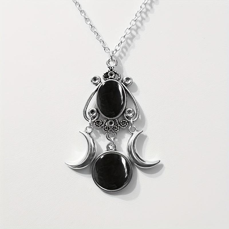 Fashionable, Cute, Versatile, Charming Triple Moon Goddess Necklace Party Christmas Creative Birthday Valentine'S Day Gift