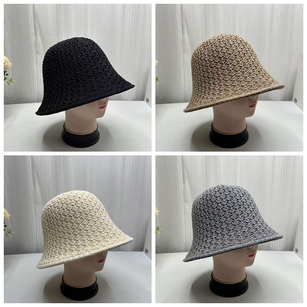 High Quality Sun Protection Straw Hat Foldable Large Brim Bucket Hat Sunscreen Upf 50+ Fisherman Caps Women Girls