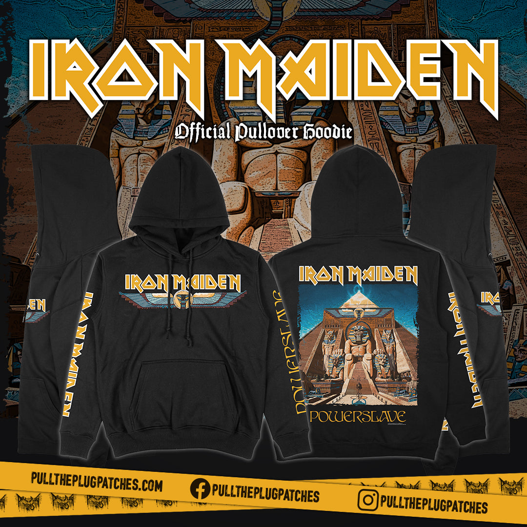 

Худи с принтом Iron Maiden Powerslave Мужское Женское Оверсайз Уличная одежда Y2k Флисовая толстовка Графическая одежда группы Heavy Metal 4XL