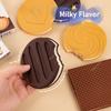 80 Sheets/Book Creative Biscuits Notebook Chocolate Cookie Memo Pads Memo Book Blank Cartoon Mini Notepad Note Book Note Pad