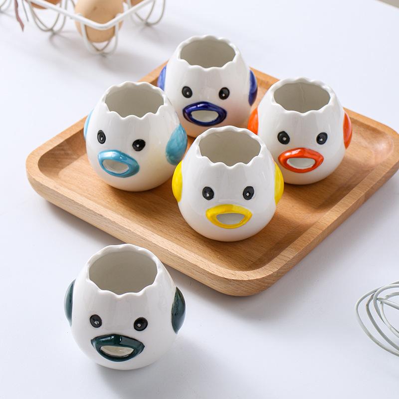 

Милый куриный керамический сепаратор для яичного белка, креативный сепаратор для яичного желтка, фильтр, инструменты для выпечки, кухонные аксессуары, практичные