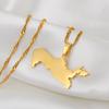 Anniyo Uzbekistan Map Pendant Necklaces Gold Color Jewelry Ozbekiston Patriotic Maps  #214921