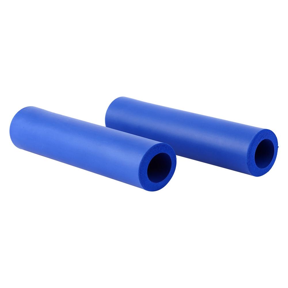 2pcs Blue Comfortable Bike Handle Cov  Grip Fits For 18mm Diamet  Hanldebar(blue)