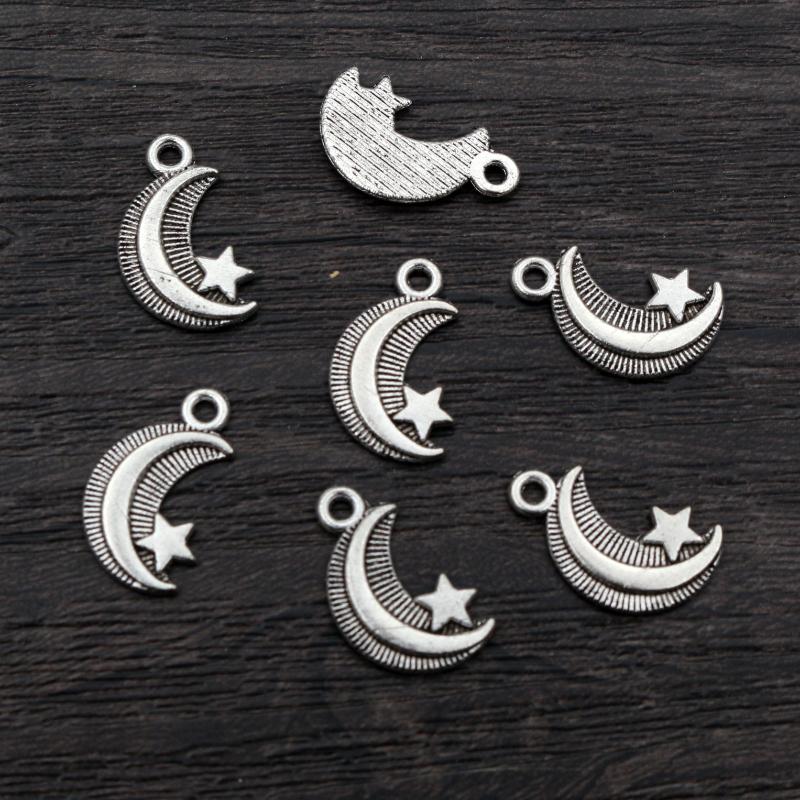 Nouvelle Mode Multi-styles Argent Ancien Plaqué Lunes Charms Alliage Métallique Pendentif Fabrication de Bijoux DIY Trouvailles Accessoires