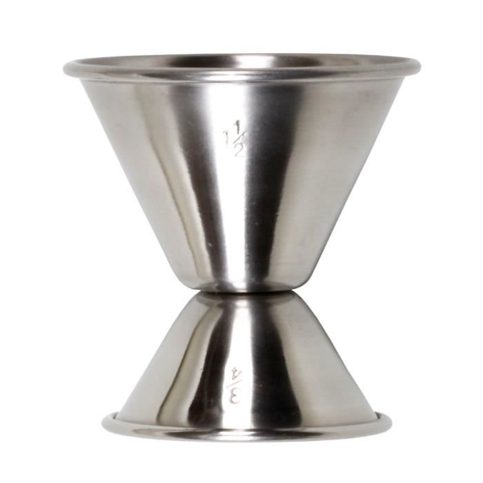 Set shaker à cocktail - SHAKER EN ACIER INOXYDABLE - Inox - Durable - 1 shaker, 1 passoire, 1 doseur