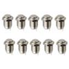 12mm Push Button Metal Momentary Switch Nickel-plated Brass Material Stainless Steel Construction Waterproof Protection