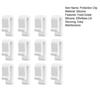 4/6/8/12 szt. Klipsy ochronne na pokrywkę garnka holenderskiego Silikonowy klips ochronny na sztućce Możliwość układania w stosy Łatwe do czyszczenia Odbojniki do naczyń kuchennych do garnków Konstrukcja w kształcie litery U