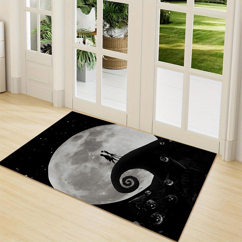 Nightmare Before Christmas Carpet Rug Soft Washable Anti Slip Home Living Room Sofa Mats Personalized Christmas Rug