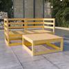 Day and Night - Day and Night Garden Furniture Set 3 Pieces Solid Pine Wood
