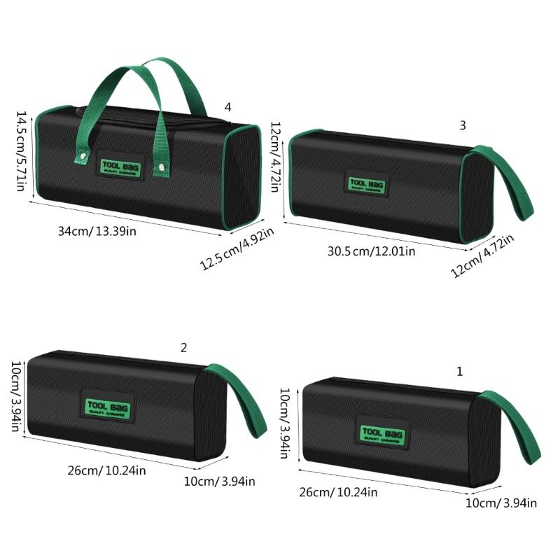 Efficient Tool Management Bag Oxford Tool Organizers for Electricians Outdoor Waterproof Zippered Tool Carriers Case