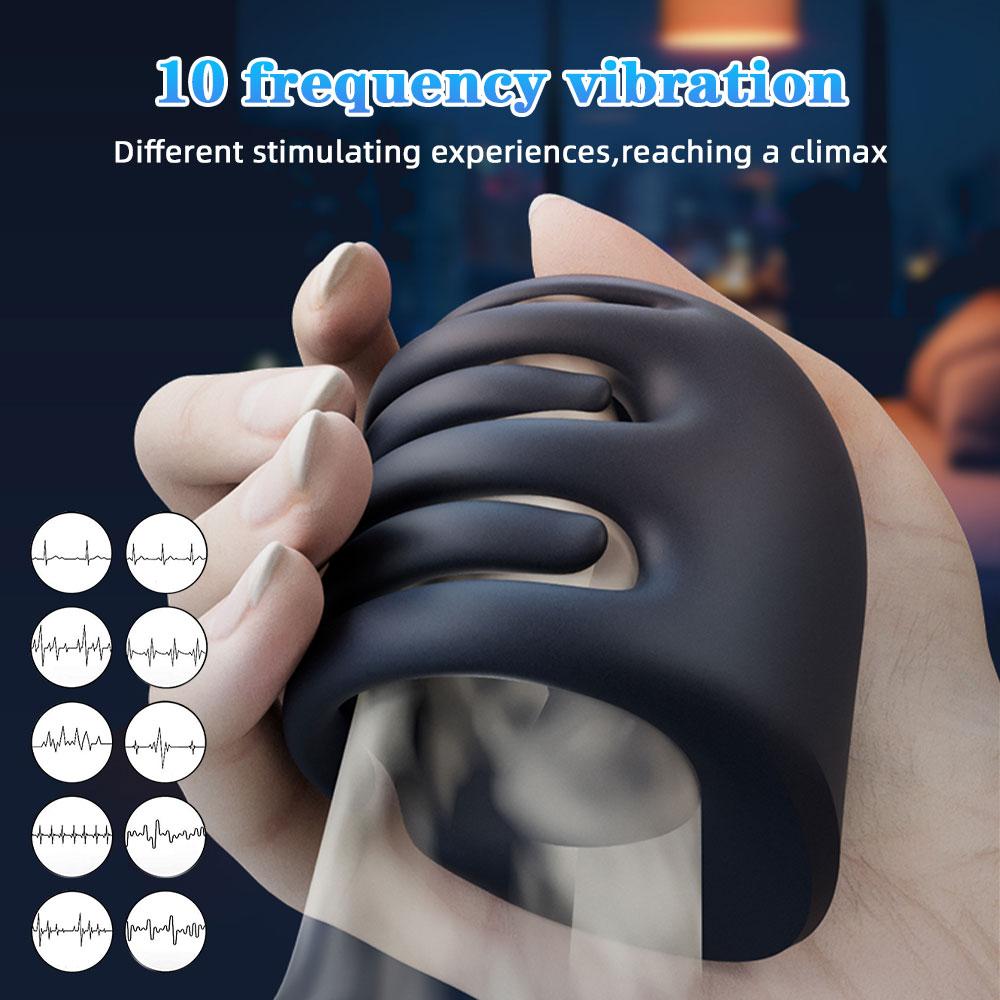 Jucării Sexuale Antrenament Penis Vibrator Bărbați Stimulator Masaj Gland pentru Întârzierea Ejaculării Masturbator Masculin cu Ciupire de Degete 18+