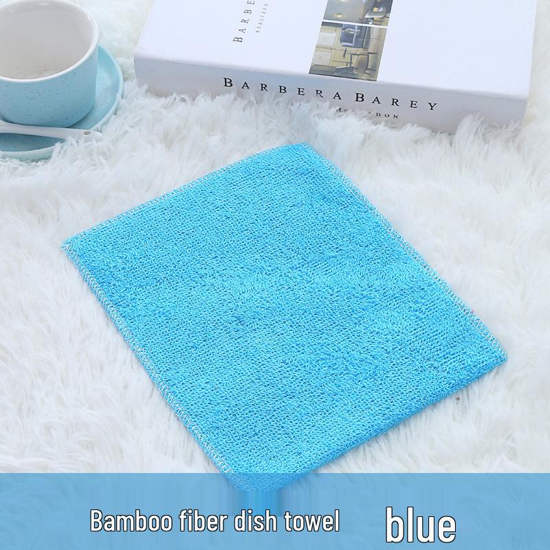 Bamboo Fiber Non-stick Kitchen Dishcloth - Oil Removal & Absorbent