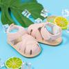 Summer Sandals Baby Shoes Boy Girl Flats Rubber Sole Anti-Slip Toddler Crib Shoes First Walker