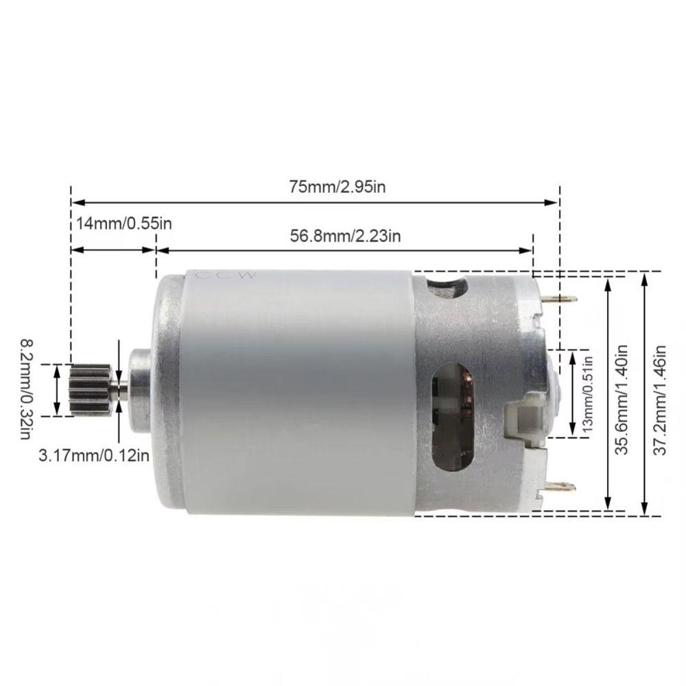1Pcs 8.2mm RS550 DC Motor 21V Micro Motor Durable Electric Saw Motor for Mini Rechargeable Hand Saw