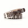 Zinc Zinc Alloy Buckle PU Leather Waistband Vintage Unisex Belt Fashion Oval Multihole Belt  Streetwear