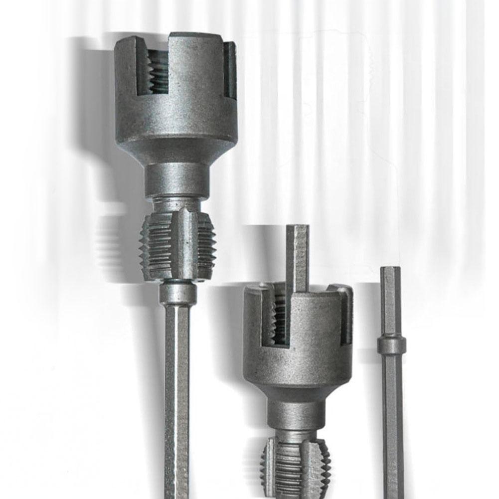 Integriertes Innen- & Außengewindeschneidwerkzeug Kunststoffrohr Gewindebohrer Schneideisen Satz Rohrgewindeschneider Werkzeug zum Schneiden & Rohrgewindeschneider