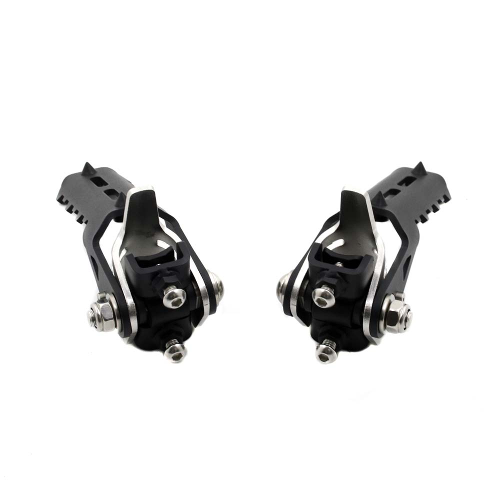 For BMW F800GS Adventure S1000XR F750GS F850GS C400X C400GT Motorcycle Highway Front Foot Pegs Folding Footrests Clamps 22-25mm