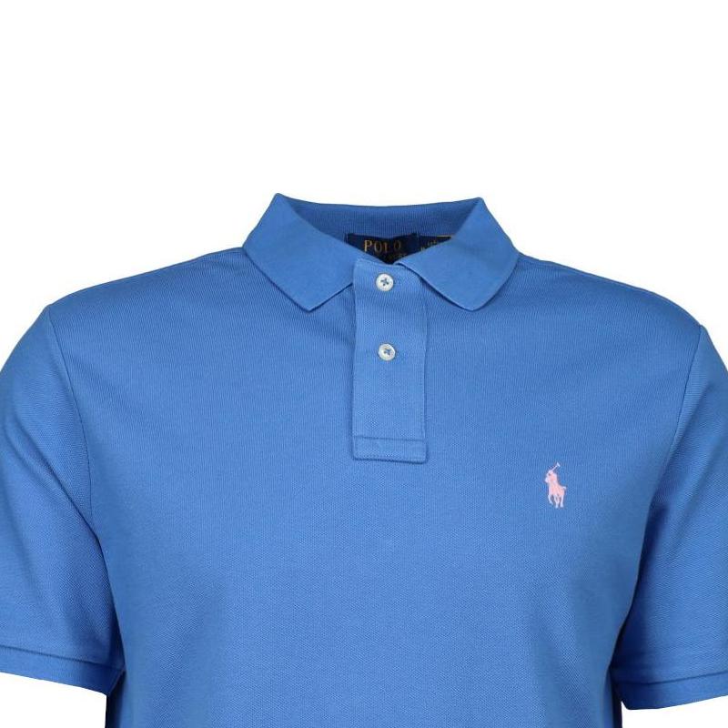 Polo Ralph Lauren Logo Embroidered Polo Shirt Men Tops Blue 710534735-407