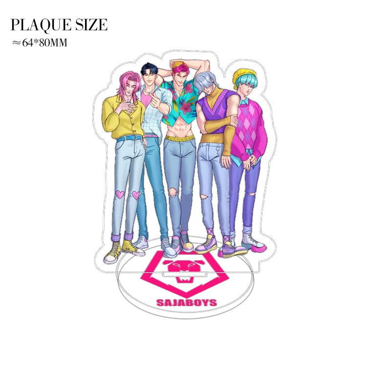 Kpop Dämonenjäger Superstar Acryl Aufsteller Desktop Dekoration Ornament Zubehör Spielzeug für Fans Geschenk