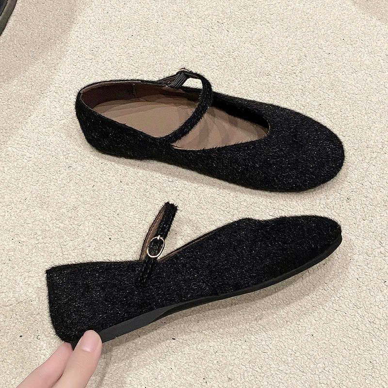 

Леопардовые балетки с мехом женские туфли Marie Janes бренд осень новая повседневная обувь 2025 трендовые балетки модный дизайнер Zapatos Mujer 35