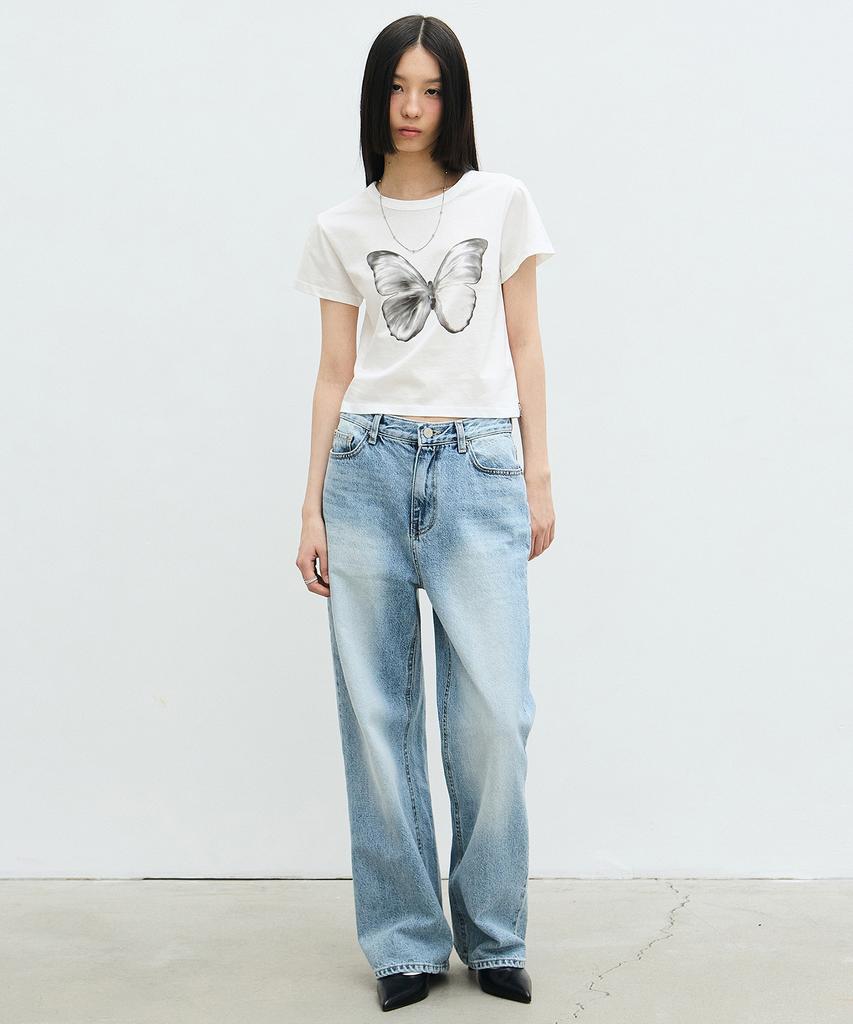 Nigaennikol Minimal Washing Wide Denim_Blue
