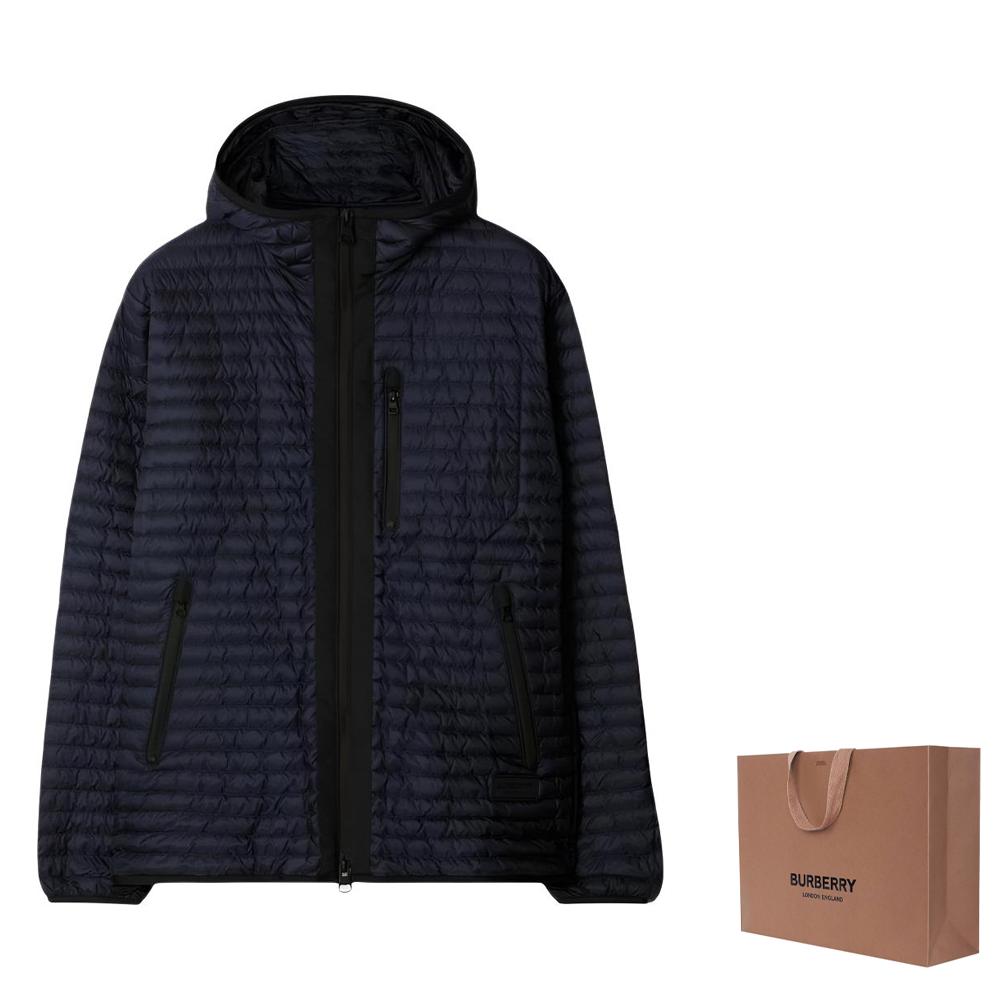 Burberry Down Jackets Men's Indigo Purple Moderate Straight Fit 81052331