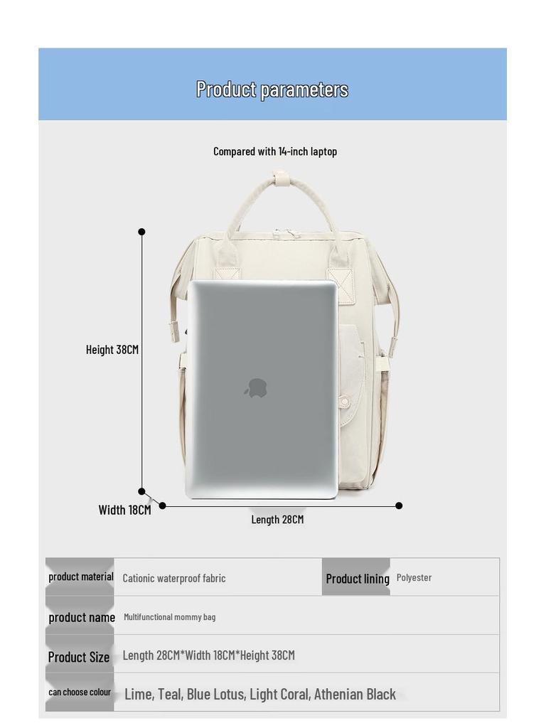 Waterproof Multifunctional Large Capacity Mom & Baby Backpack